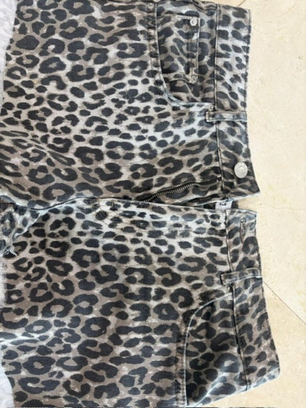 leopard shorts